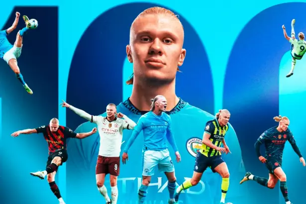 ¡100 goles para Haaland!
