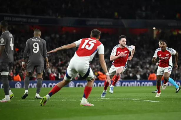Arsenal, Declan Rice celebra su golazo inolvidable