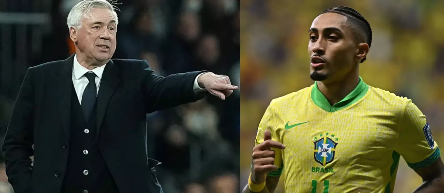 Estrella Ancelotti desata revolución con Raphinha en Brasil